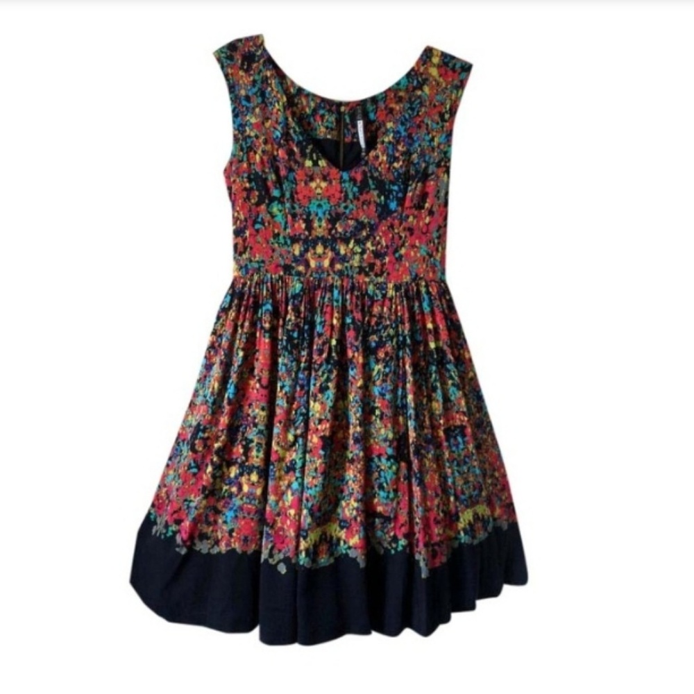 ANTHROPOLOGIE Colorful Pouf Dress
